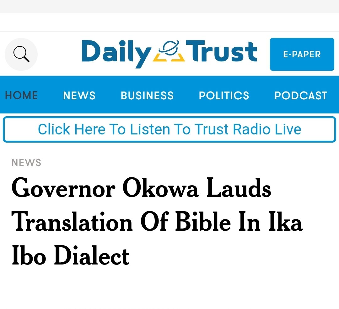 adeadeoluwo's tweet photo. @Wizarab10 You're an idiot sha!  This is ur ex-gov happy that the bible was finally translated to your language. He even spoke in Ika. https://t.co/b31fzY8jtK