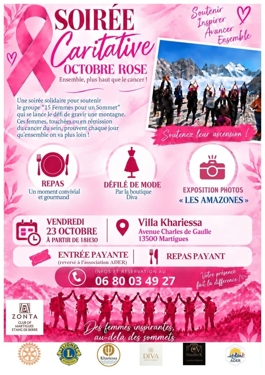 CHMartigues's tweet photo. [ Prévention | Octobre rose ] 🎀

Comme chaque année, le Centre Hospitalier de Martigues se mobilise aux côtés de ses partenaires à l’occasion d’Octobre Rose.

📍 Dès le jeudi 8 octobre, retrouvez nos équipes sur la place du marché de Jonquières à Martigues, de 8h à 12h. https://t.co/HnBrXJgPOc