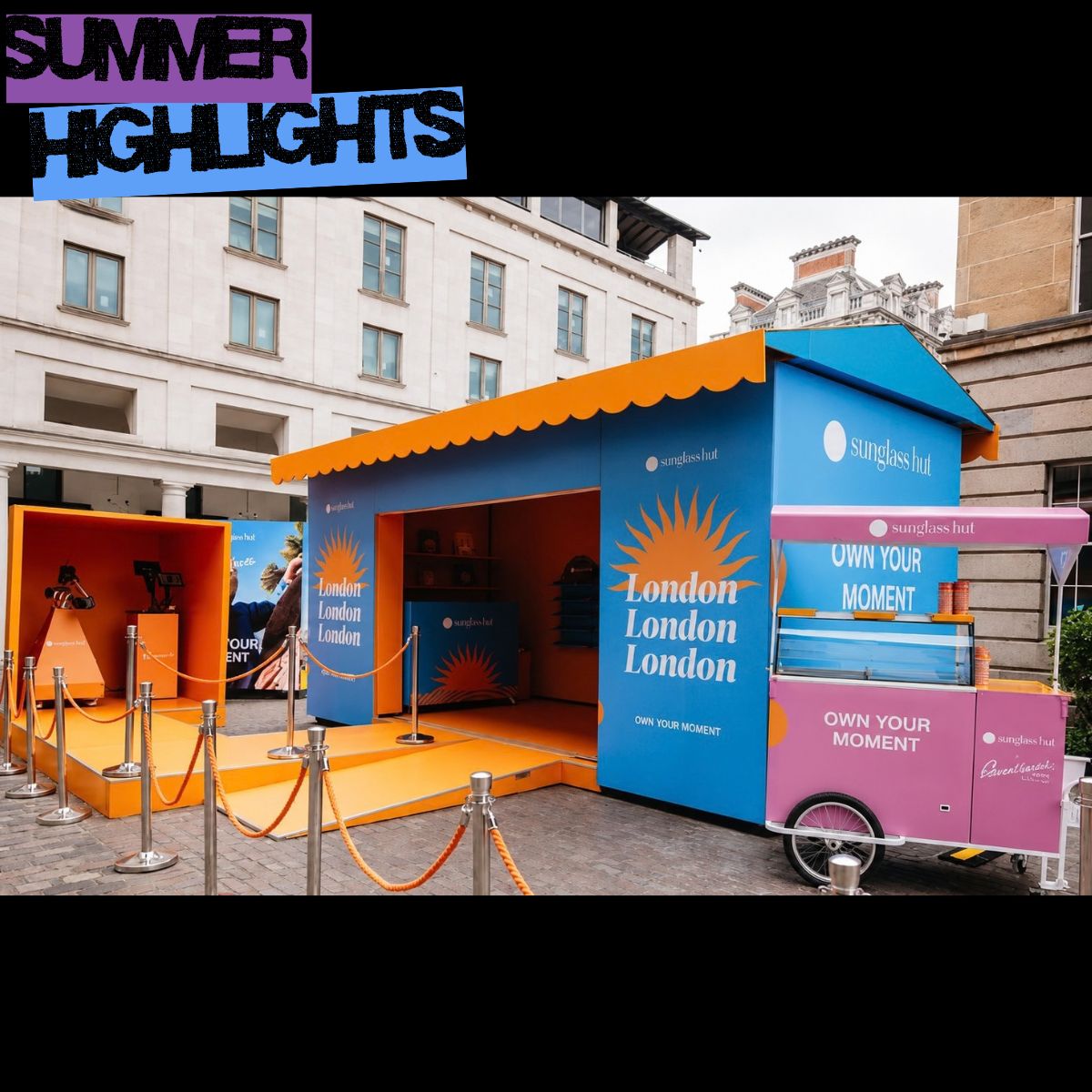 eventsstructure's tweet photo. Would you know this started as a container? 🕶️

Our Gallery Plus Container  transformation for Sunglass Hut with Backlash made Justin’s summer picks.

Read why:
https://t.co/0lS0Xi1yr4

#ExperientialMarketing #TheEventsStructure https://t.co/SPW8iQhbbi