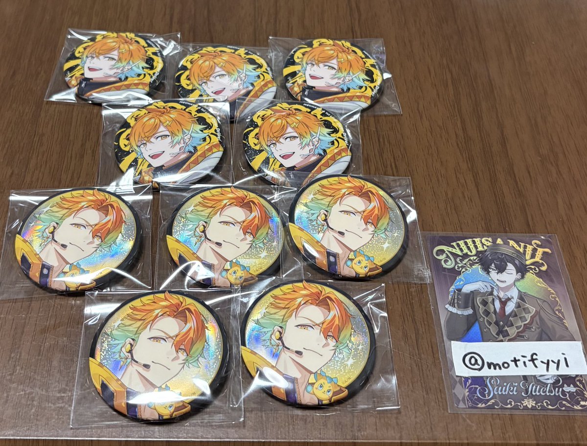 motifyyi's tweet photo. 交換 買取

譲 1枚目
求 2枚目

交換の場合ライブまでに間に合わせたいため、7日までに発送可能な方または速達などの対応できる方優先

お気軽にお声がけ下さい。

にじさんじ MECHATU-A 1st LIVE Over
Drive！ 缶バッジ 缶バOriens Dytica https://t.co/ypBCwLX4bE