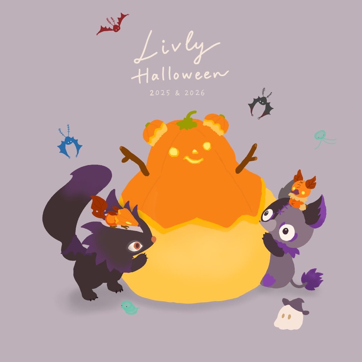 kona_livly's tweet photo. ハロウィンイベント大好きです🎃

#リヴリーファンアート
#リヴリーハロウィン2026
#今年のリヴリーハロウィン https://t.co/6pFquMi39W