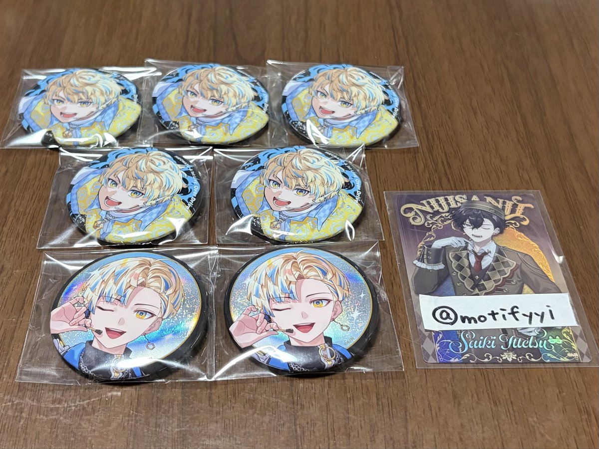 motifyyi's tweet photo. 交換 買取

譲 1枚目
求 2枚目

交換の場合ライブまでに間に合わせたいため、7日までに発送可能な方または速達などの対応できる方優先

お気軽にお声がけ下さい。

にじさんじ MECHATU-A 1st LIVE Over
Drive！ 缶バッジ 缶バOriens Dytica https://t.co/rxcMiDanJ4
