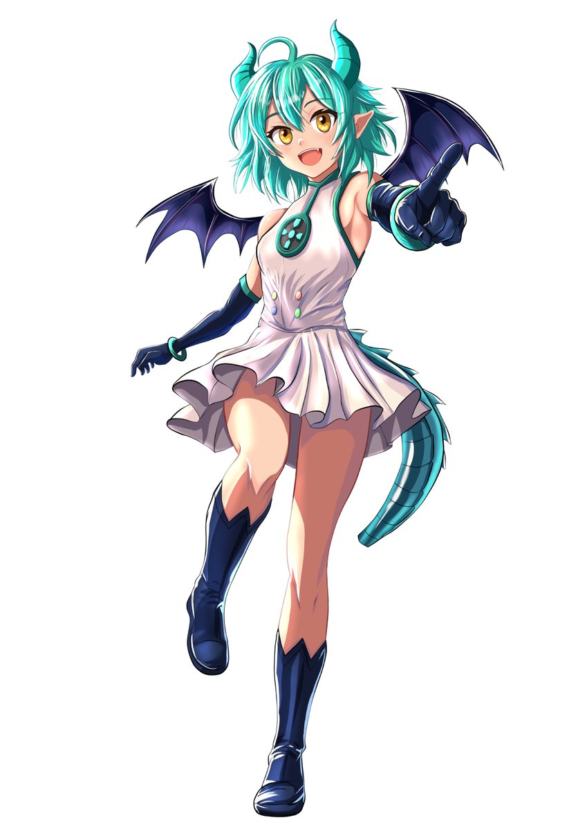 kcborz's tweet photo. バハムート30周年おめでとうございます！
 元気いっぱいなドラゴンガールちゃんを描きました
 お���に入りの1枚です

#BAHAMUT30 #巴哈姆特30週年
#巴哈姆特 #イラスト https://t.co/jJhSsceit4