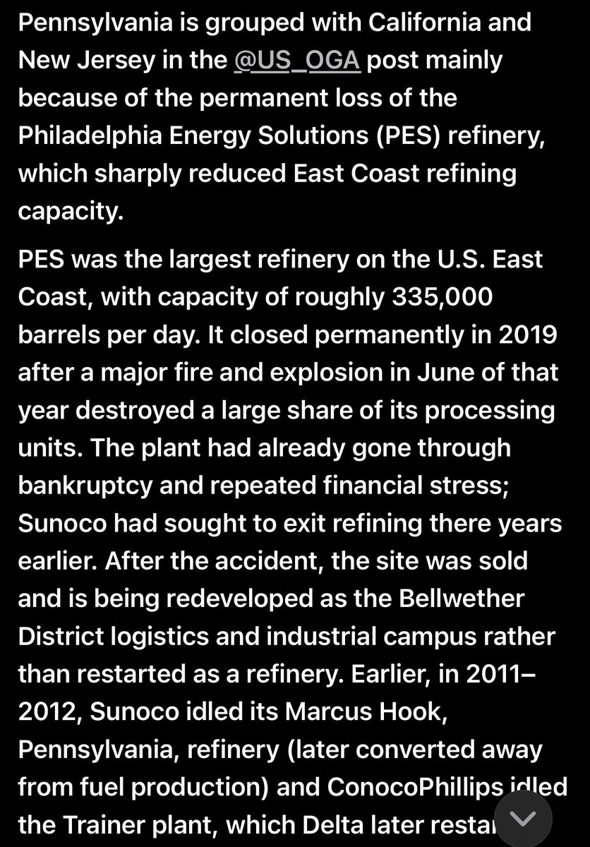 NQR2025's tweet photo. Pennsylvania makes yet ANOTHER list of failures. 

Did you know that refineries in Pennsylvania have cut production because of closures and regulations? 
Did you know that the few existing ones are owned by the airlines? 

Instead of having serious policies to increase or jump start production, Josh Shapiro just never mentions it. 

FIRE JOSH SHAPIRO IN NOVEMBER.