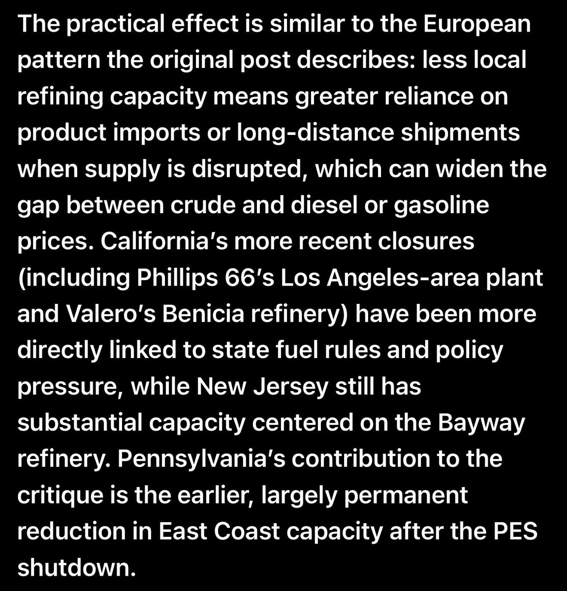 NQR2025's tweet photo. Pennsylvania makes yet ANOTHER list of failures. 

Did you know that refineries in Pennsylvania have cut production because of closures and regulations? 
Did you know that the few existing ones are owned by the airlines? 

Instead of having serious policies to increase or jump start production, Josh Shapiro just never mentions it. 

FIRE JOSH SHAPIRO IN NOVEMBER.