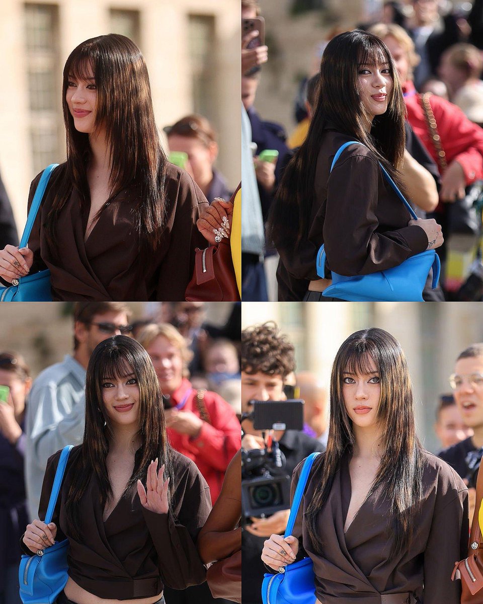 gabsify's tweet photo. megan went to fashion school and now she’s at the loewe fashion show 🥹 https://t.co/Jd5GUhOWpJ