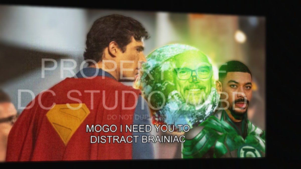 DiscussingFish_'s tweet photo. New 'MAN OF TOMORROW' leak reveals first look at Matthew Lillard as Mogo.

Only in theaters on July 9, 2027. 

(Source: https://t.co/gnkYGFm3kX) https://t.co/xbAEZi4arF