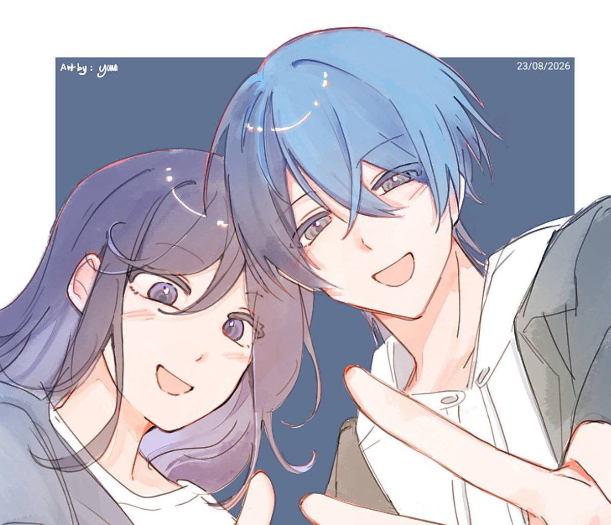 _farawell1's tweet photo. Not long ago Ichika &amp; Toya drawing ✍️ 

#hoshinoichika #aoyagitoya #pjsk https://t.co/XFGeRrPjex