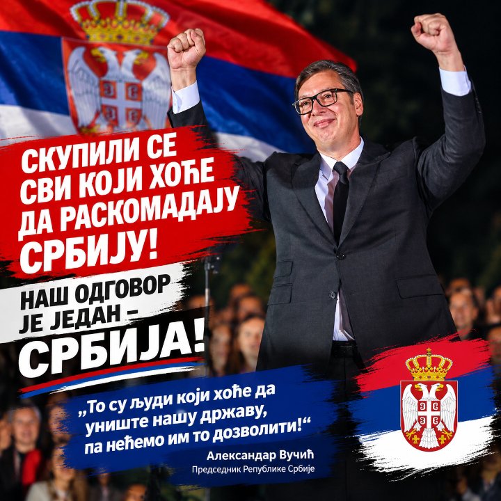 maticeva88's tweet photo. SVI BI HTELI NOGOM NJEMU ZA VRAT STATI, AL ON NIJE NAUCIO NIKOM ROBOVATI!
BUDUCI PREMIJER, ALEKSANDAR VUČIĆ!
🇷🇸🇷🇸🇷🇸🇷🇸🇷🇸🇷🇸 https://t.co/KHKrcGTyLG