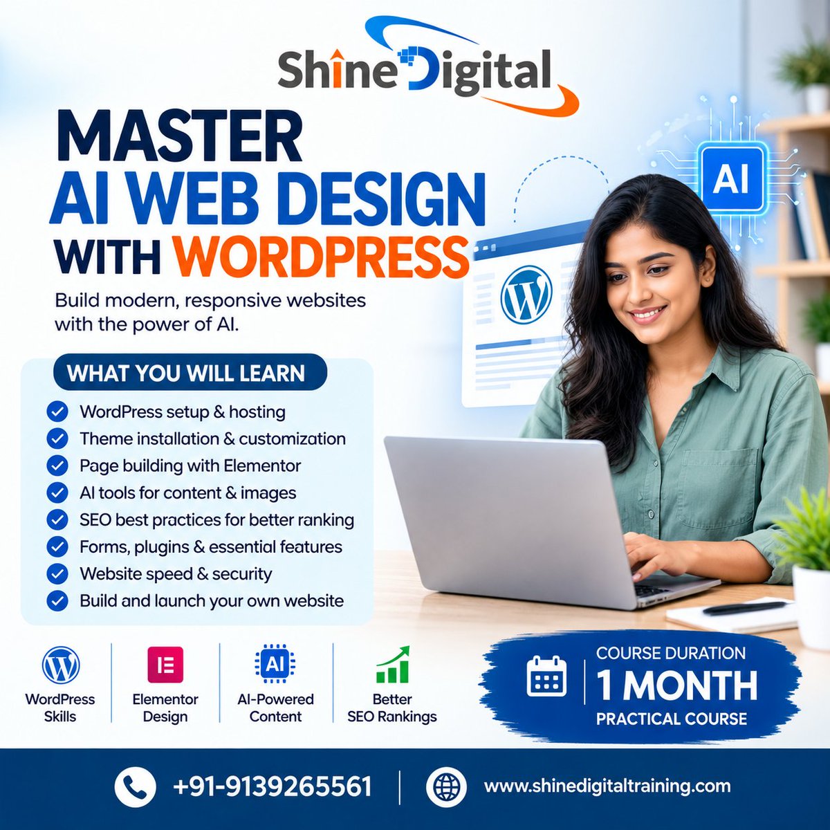 Shinedigital025's tweet photo. π Master AI Web Design with WordPress: Want to build modern, professional websites without starting from scratch?
.
.
π https://t.co/vLi2BKH16I
#ShineDigital #WordPressCourse #WebDesignCourse #AIWebDesign #DigitalMarketingCoursePune #WordPressTrainingPune #AIWebDevelopment https://t.co/SxmiaGkgY7