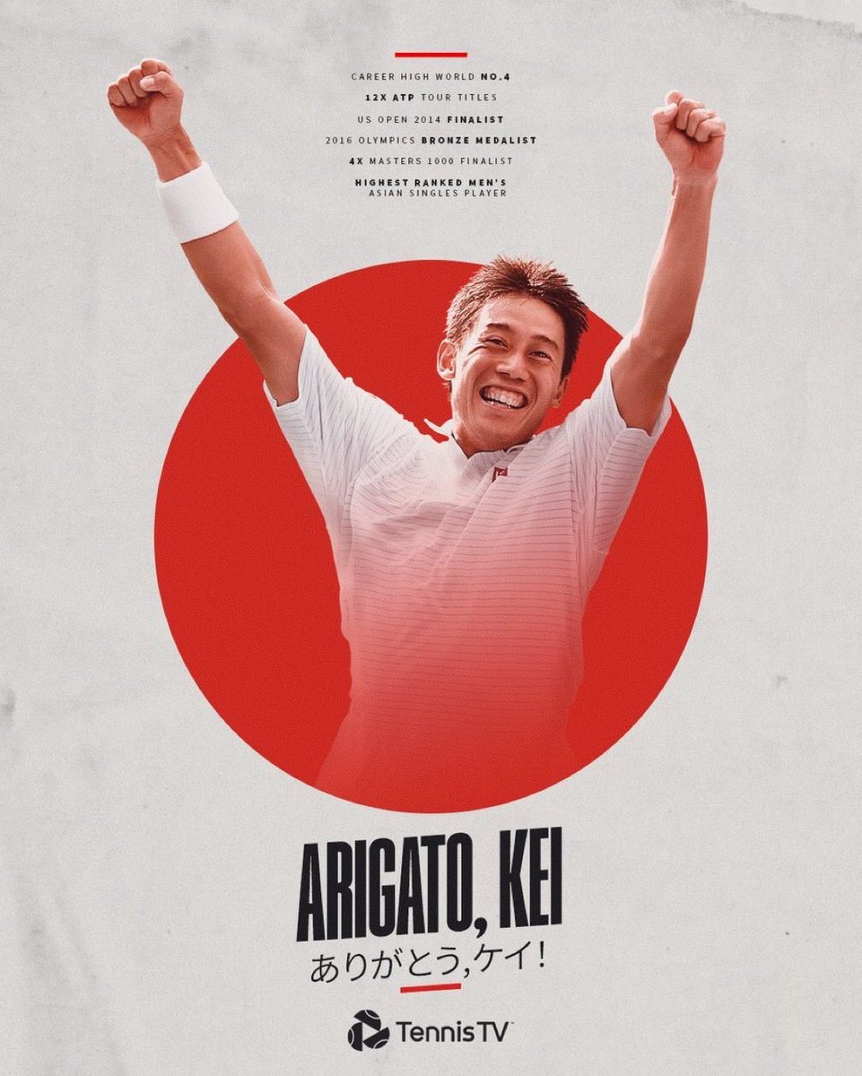 hernanqo's tweet photo. LA CARRERA DE @keinishikori HA TERMINADO 🥺🇯🇵

🏆 12 títulos
🥈 1 final en Grand Slam
⭐️ 4 finales en Masters 1000
🌟 2 semifinales en el Masters
🥉 Medalla de bronce en los Juegos Olímpicos
📊 nº 4 del mundo
🔥 452 victorias
👑 7 éxitos contra el BIG 3

Gran jugador. 🙌 https://t.co/m1EIxZUv8g