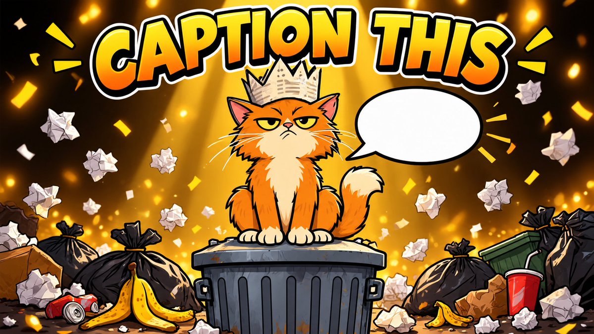 AlleyCat_Ceo's tweet photo. Caption this. 🗑️👑

Best caption gets a shoutout from the CEO.

Rules: cat jokes only. No price talk, no promises.

#AlleyCatCEO https://t.co/XbF3O4SOa0