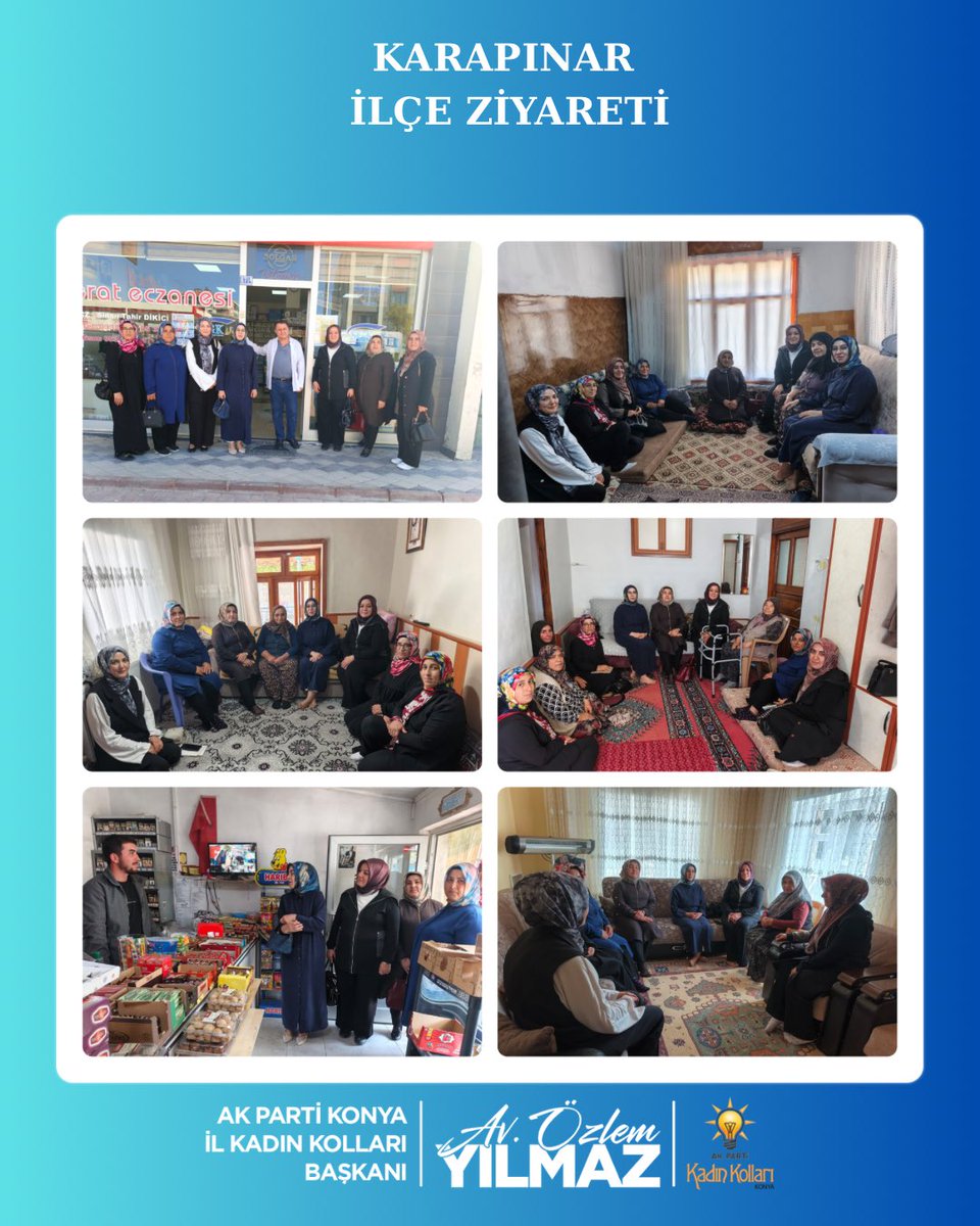 Akkadinkonya_'s tweet photo. 📍 Karapınar

Bölge Koordinatörümüz, İlçe Koordinatörümüz, İlçe Kadın Kolları Başkanımız ve Yönetim Kurulu Üyelerimizle birlikte Karapınar’da hemşehrilerimizin hanelerine misafir olduk.

Gönül gönüle, kapı kapı Karapınar’ımızla buluşmaya devam ediyoruz. 🤝🌿

@avozlemylmaz https://t.co/lS7wv2K5nZ