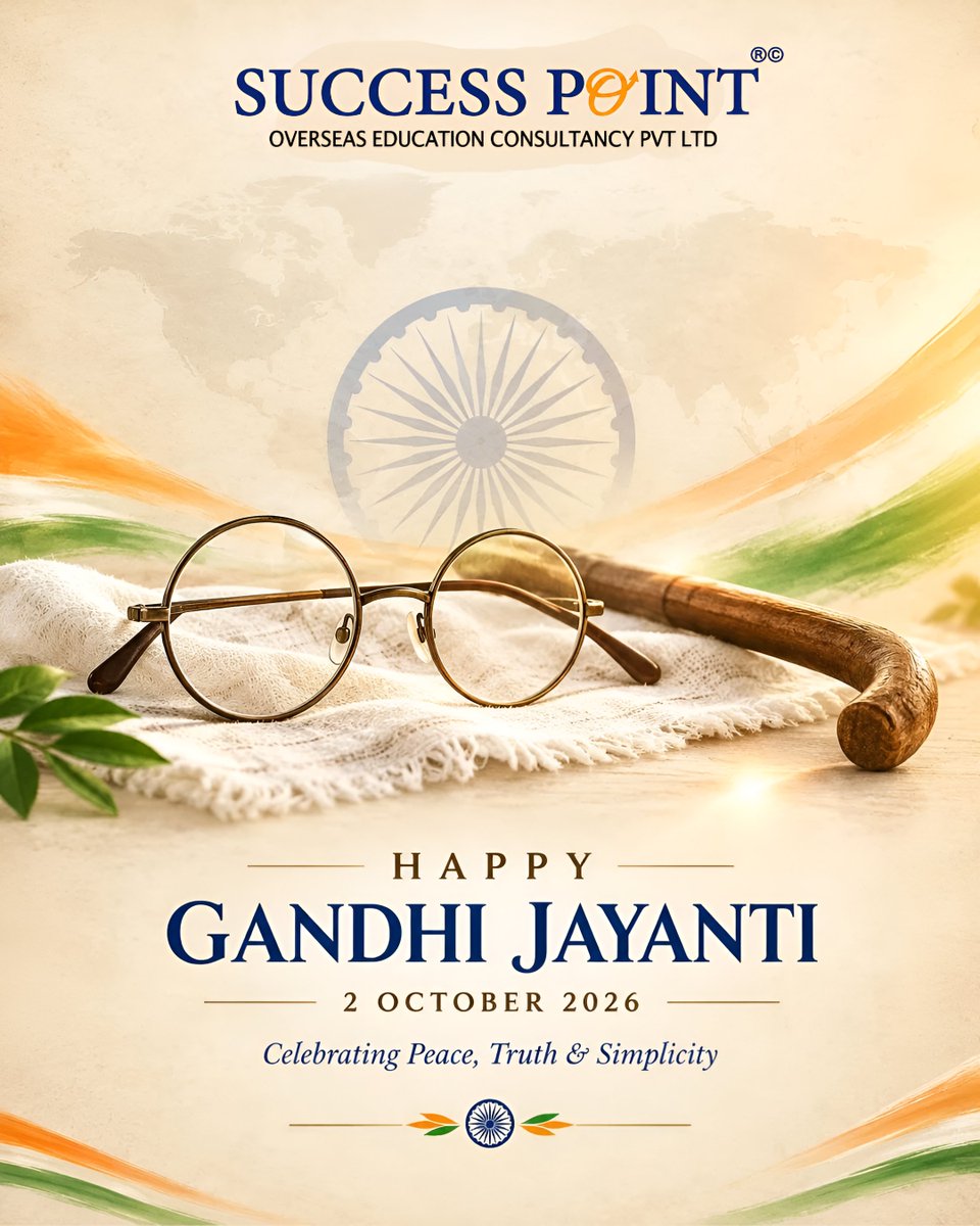 successpointedu's tweet photo. “Be the change you wish to see in the world

#GandhiJayanthi #GandhiJayanti #MahatmaGandhi #2October #GandhianValues #Peace #Truth #EducationAbroad #StudyAbroad #StudyOverseas #GlobalEducation #InternationalEducation #StudentJourney #DreamBigGoGlobal #IndiaToTheWorld #OverseasEdu https://t.co/0TDoquN1dY