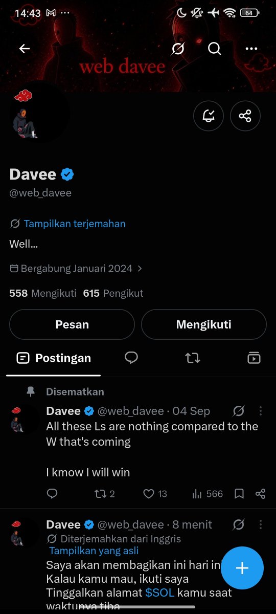 SsalyaGitta's tweet photo. @web_davee done notif on

3Qu8U8o3QdBfYbzasgVnwDNYMdUE46Zmoqp8dGxtevyk https://t.co/wrkMCjPSrg