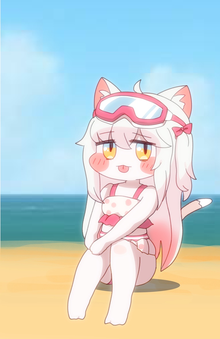 dai_goroh's tweet photo. 去年の１１月に描いた水着コミーと今年の夏に描いた水着コミー https://t.co/mlvD9Ht85x