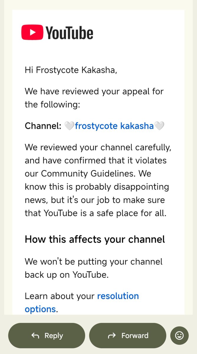 Frostycote's tweet photo. 🚨 @TeamYouTube I need help with my terminated YouTube channel Frostycote Kakasha. My channel was terminated and my appeal was rejected, while my Google Account is also currently restricted. I believe this may have been an error and I’m requesting a manual review of the enforce https://t.co/oUrtQwY3PX