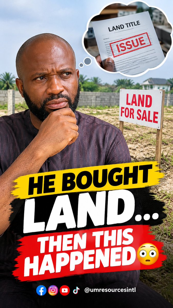 Investmentmike1's tweet photo. 👉🏻👉🏻 watch here 👉 HE BOUGHT CHEAP LAND IN NIGERIA… THEN DISCOVERED THIS 😳 #nigerianrealestate
https://t.co/RKqlZ1wSd1 #RealEstateNigeria https://t.co/wnErfOdYQy