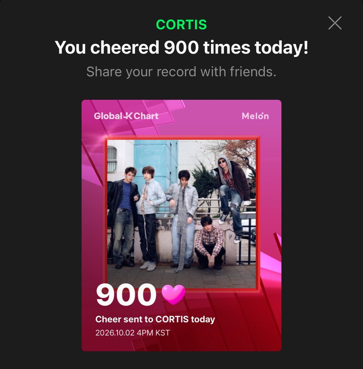 cortisvotingth's tweet photo. มาส่งใจให้ Cortis ใน Melon กันจ้า
กด ♥️ รัวๆ ได้เลย : https://t.co/7cIyC7Vpr6

❌ไม่ต้องสมัคร ❌ไม่ยุ่งยาก

#ชวนโหวตเด็กโหลดต่ำ
#CORTIS #코르티스 https://t.co/GppObUQLI3