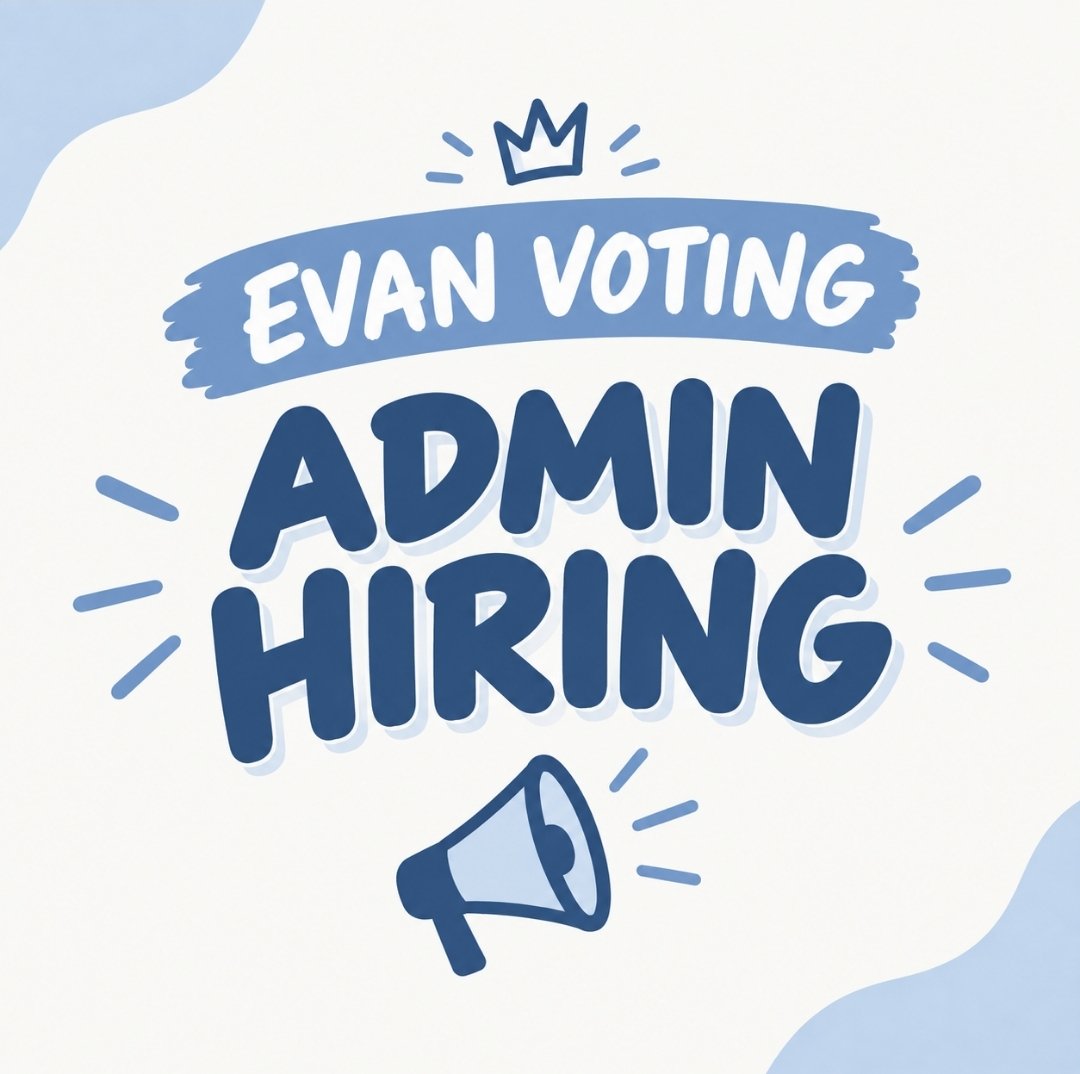 EvanVoting's tweet photo. [📢] EVAN VOTING GRAPHIC ADMIN RECRUITMENT

We’re looking for Graphic/Editor EVERs to join our team! ✨

If you’re creative, familiar with graphic design/editing, and willing to help create pubmats, voting guides, announcements, and other visual content, we’d love to have you!

Fill out this form: https://t.co/hgFb7tgYLO

We’re looking forward to meeting you and working together! 

#EVAN #에반 @h_evva_n @evan_officialJP