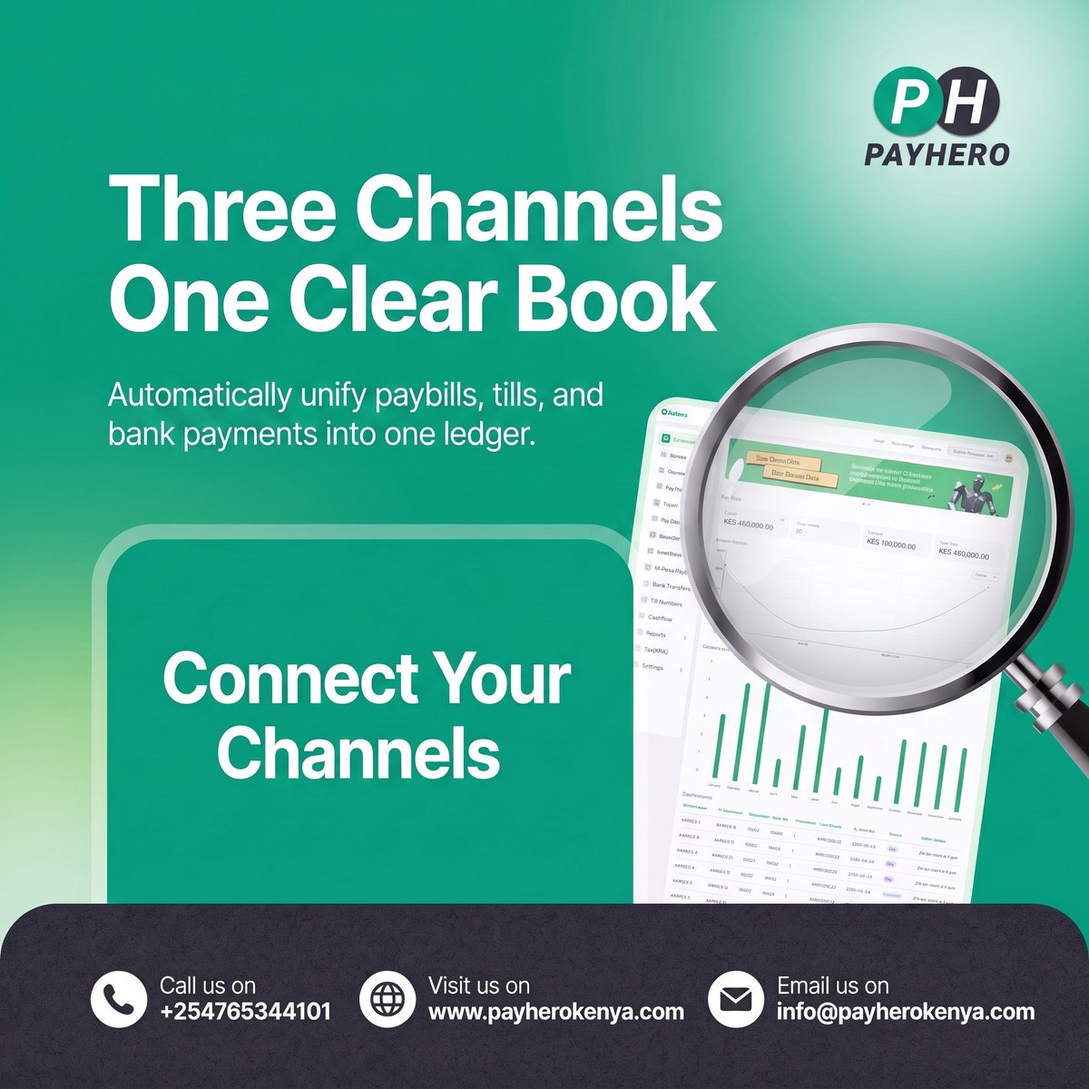 payherokenya's tweet photo. Stop checking M-Pesa messages and bank statements manually just to balance your books. PayHero automatically unifies your paybills, tills, and bank payments into one reliable ledger.

Connect your channels today.
#PayHero #KenyaBusiness #PaymentAutomation #Reconciliation https://t.co/ILsxhgQBUD
