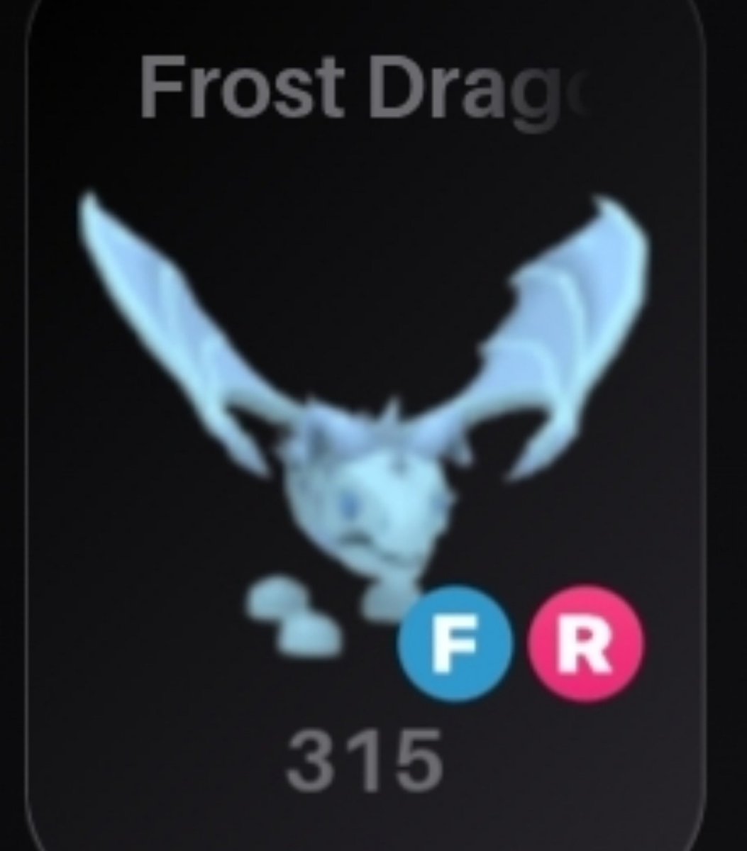 xvicjah's tweet photo. SELLING FR FROST DRAGON FOR ROBUX 

1:35= 10k +tax (can do 14k)

▫️NEED TAX COVERED 
▫️Will use trusted mm https://t.co/54H45MpBZN