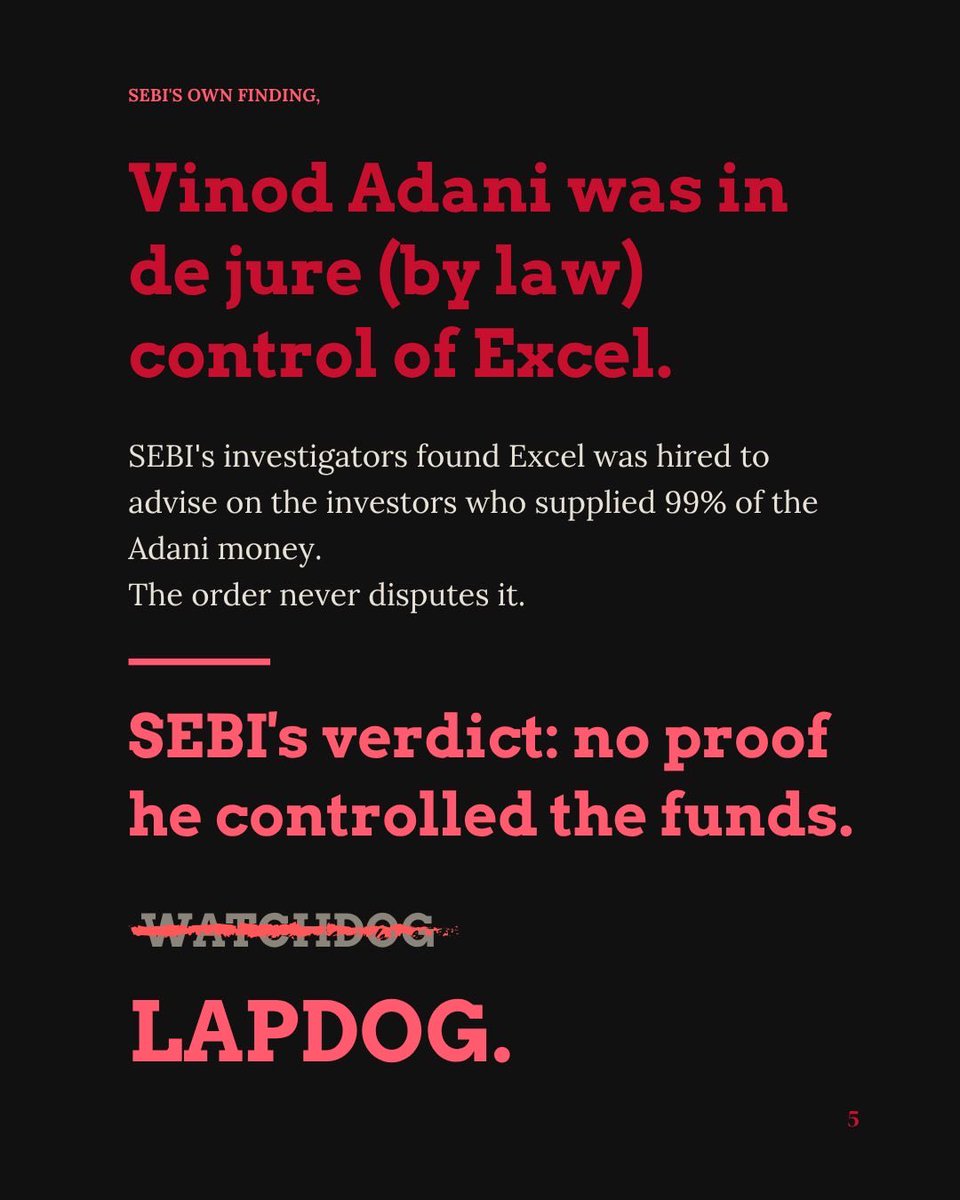 FightAnand's tweet photo. Long. How SEBI the watchdog became Adani’s Lapdog. @AdaniOnline @SEBI_Awareness 3/n

#SEBI #Adani #StockMarket #India https://t.co/xfC0zwQWfb