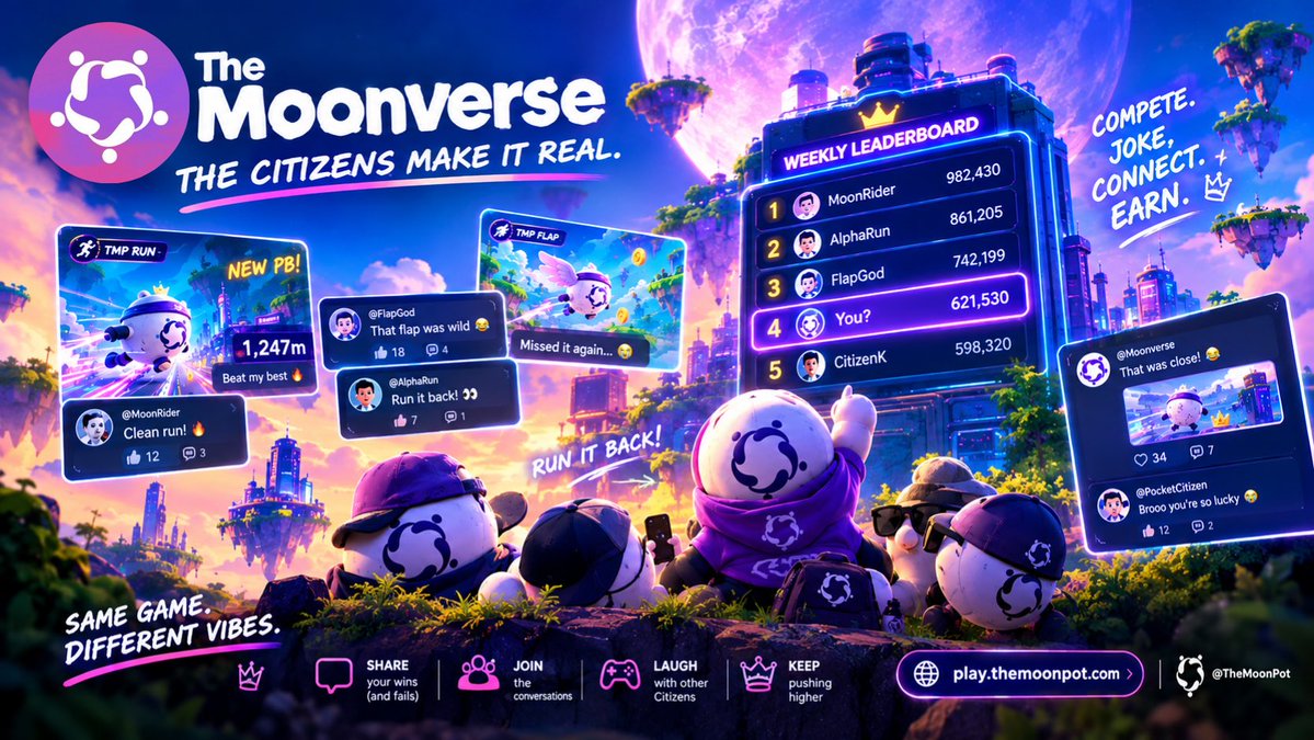 OnlyCalebx's tweet photo. 6/7  

You can always stay on the sidelines.

Or you open one game, put a number on the board, and make someone else respond.

Holding $TMP gets you in.

The Moonverse is what you do with it. 

https://t.co/GbBhwTvfmI https://t.co/7j3DqqZ2NQ