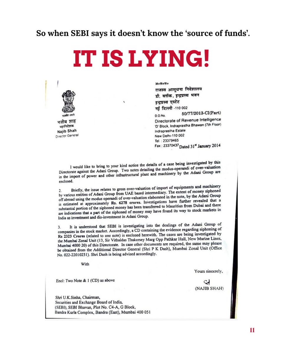 FightAnand's tweet photo. Long. How SEBI the watchdog became Adani’s Lapdog. @AdaniOnline @SEBI_Awareness 5/n

#SEBI #Adani #StockMarket #India https://t.co/2Of84jeolZ