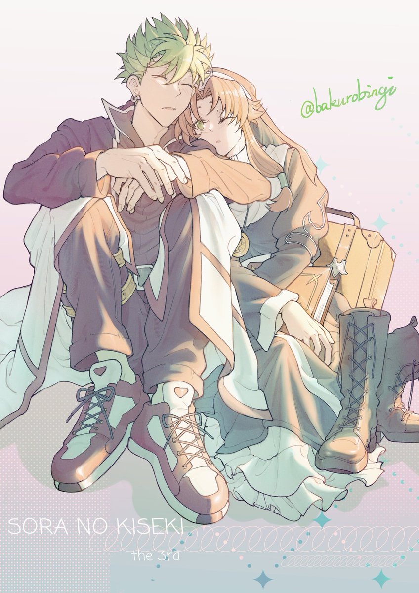 bakurobingi's tweet photo. リース＋ケビン
「もう、突然いなくならないで」
#空の軌跡 #trails https://t.co/KLjSirmnvg