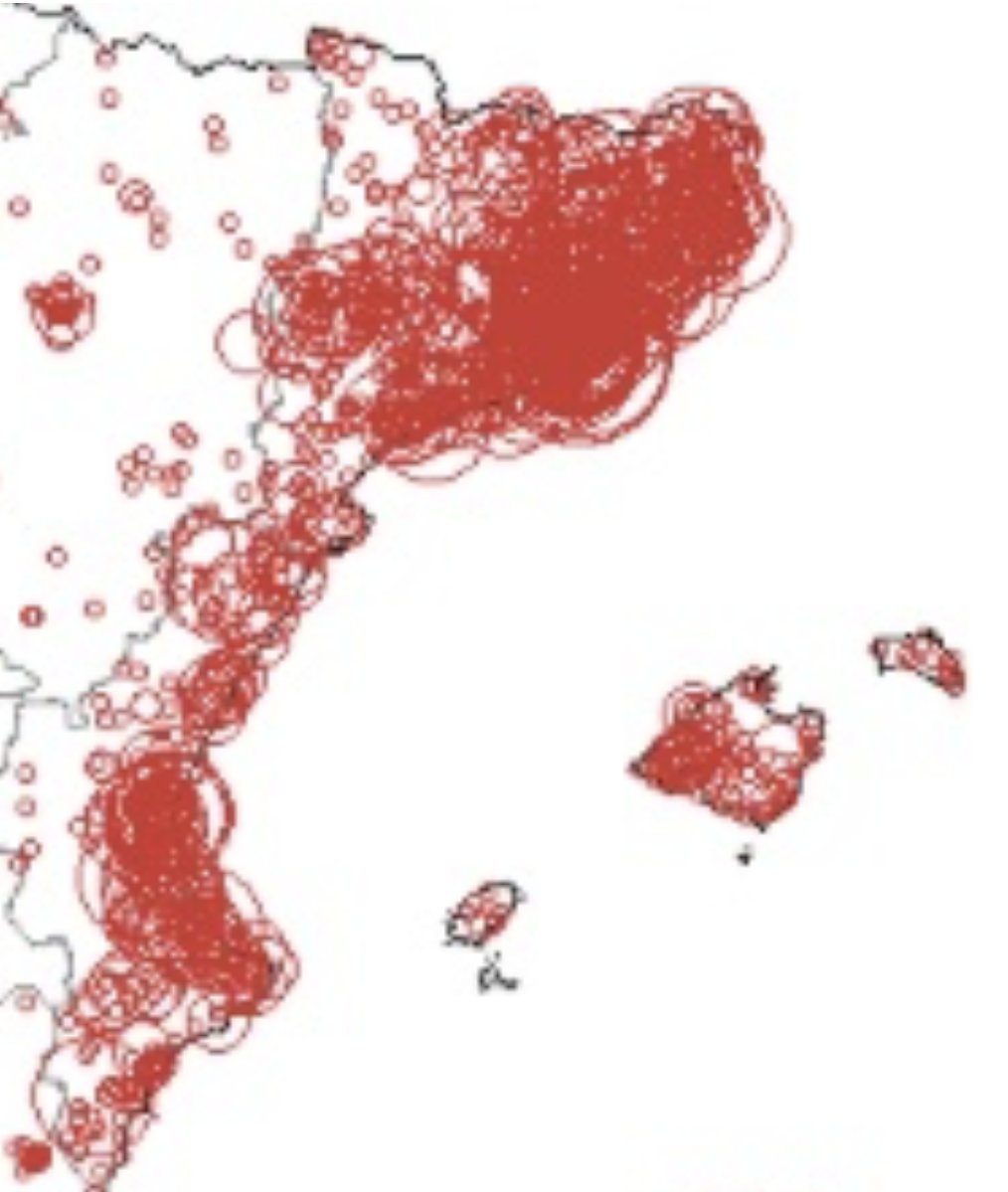 JosepGuia's tweet photo. Al mapa interactiu dels cognoms, el llinatge PUIG marca gairebé exactament el territori del contingent humà de nació catalana. https://t.co/PeWASxhNDd