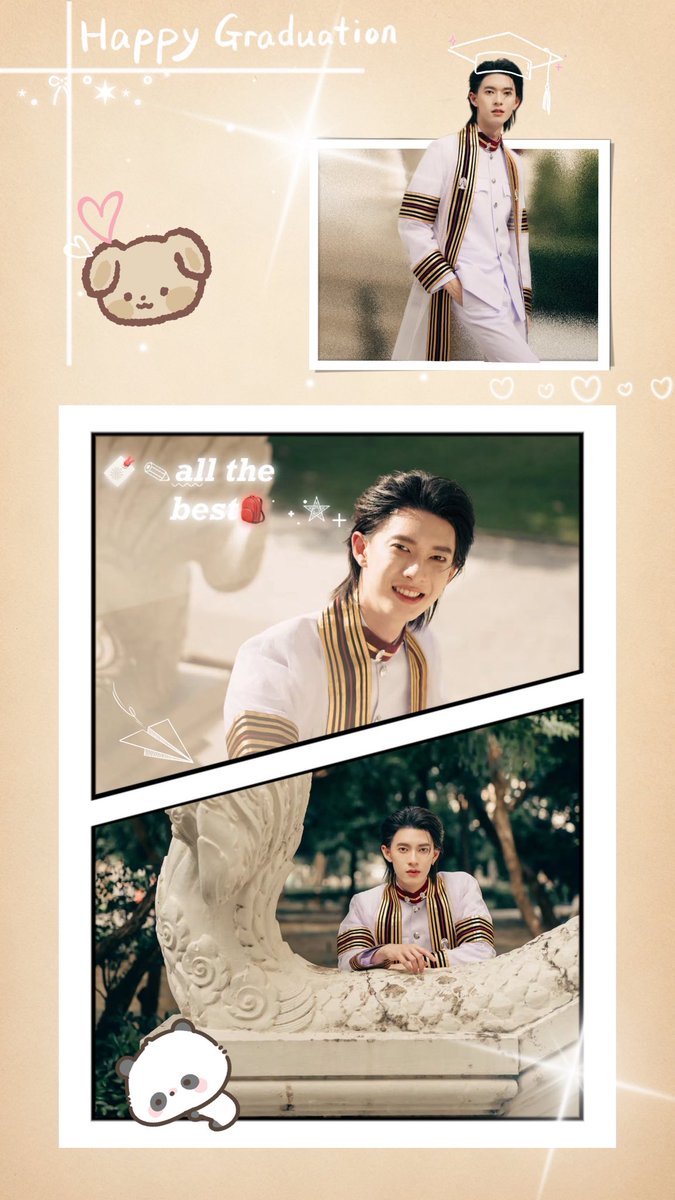 chenyang45472's tweet photo. May you stay happy and peaceful, always shining bright.

#PoohGraduationDay 
#ppoohkt 
@ppoohkt https://t.co/6kKq23Ts3E