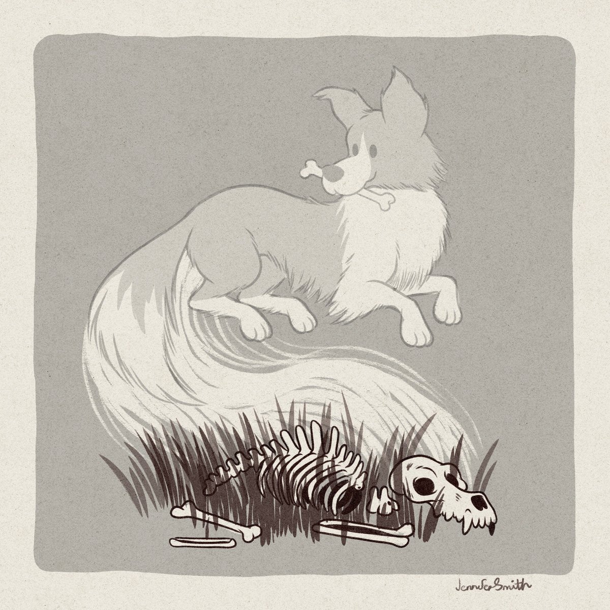 jennysmithart's tweet photo. Doggy Phantom #halloween https://t.co/DseBc3RCeT