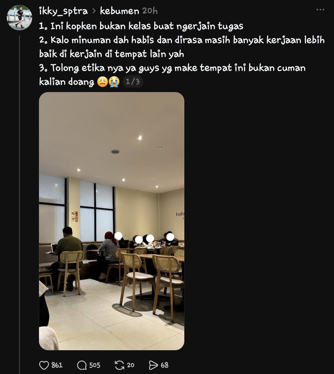 yu86yu688's tweet photo. @keluhkesahkonoh @keluhkesahkonoh kamu ngambil postingan dari akun atau platform lain, harus izin dulu sama yang punya akun, sekian terima kasih https://t.co/CKqeYm49o8
