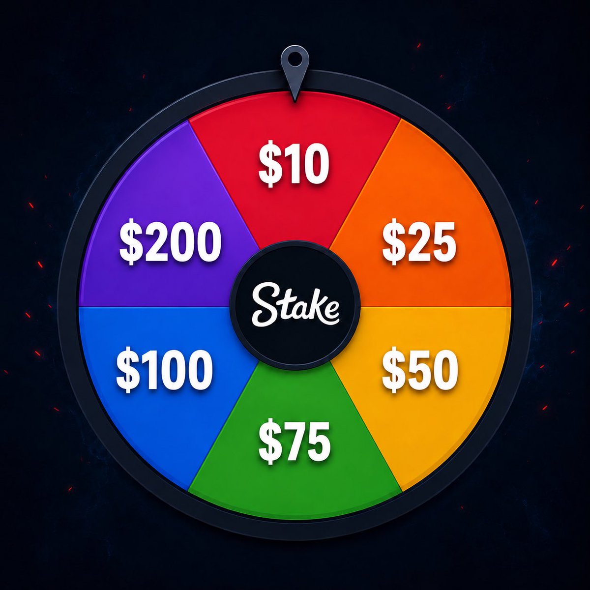 MotionGambles's tweet photo. Who wants to spin the wheel? 💰

RT + drop your @stake usernames, I’ll pick one lucky winner to spin! 👇 https://t.co/S3R3Yy8NhF