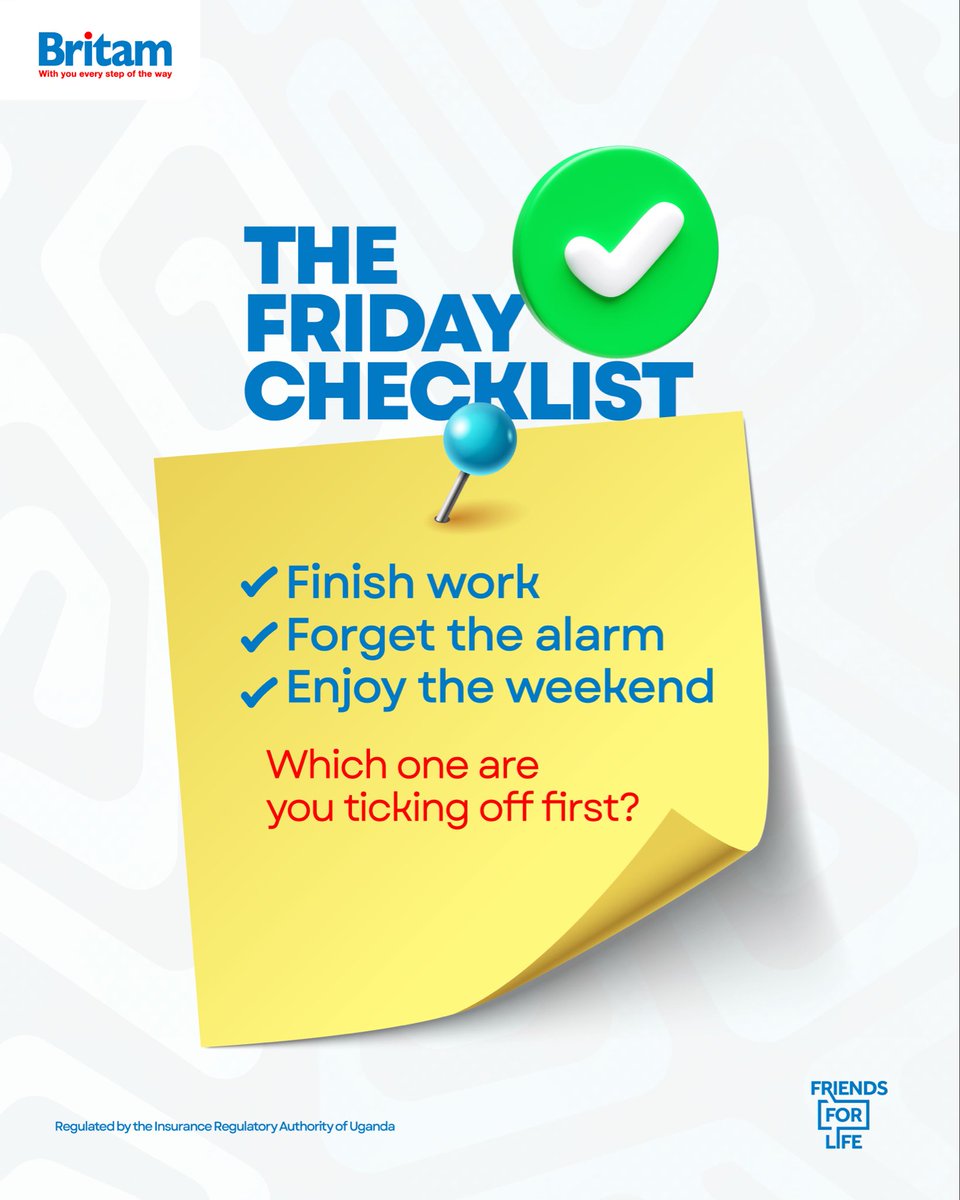 BritamUganda's tweet photo. Officially shifting from “work mode” to “do not disturb.” Happy weekend!

#FriendsForLife https://t.co/14gdlPwSBN