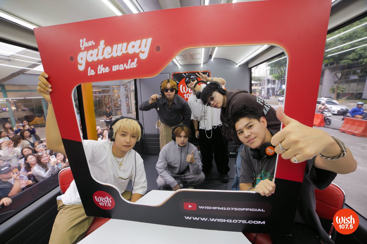 wish1075's tweet photo. Japanese powerhouse group @BEFIRSTofficial returned on the Wish Bus and performed their songs "CAGLIOSTRO" and "WATCH ME."

Watch them at their show at the New Frontier Theater tomorrow. https://t.co/hXNiaYXl8H