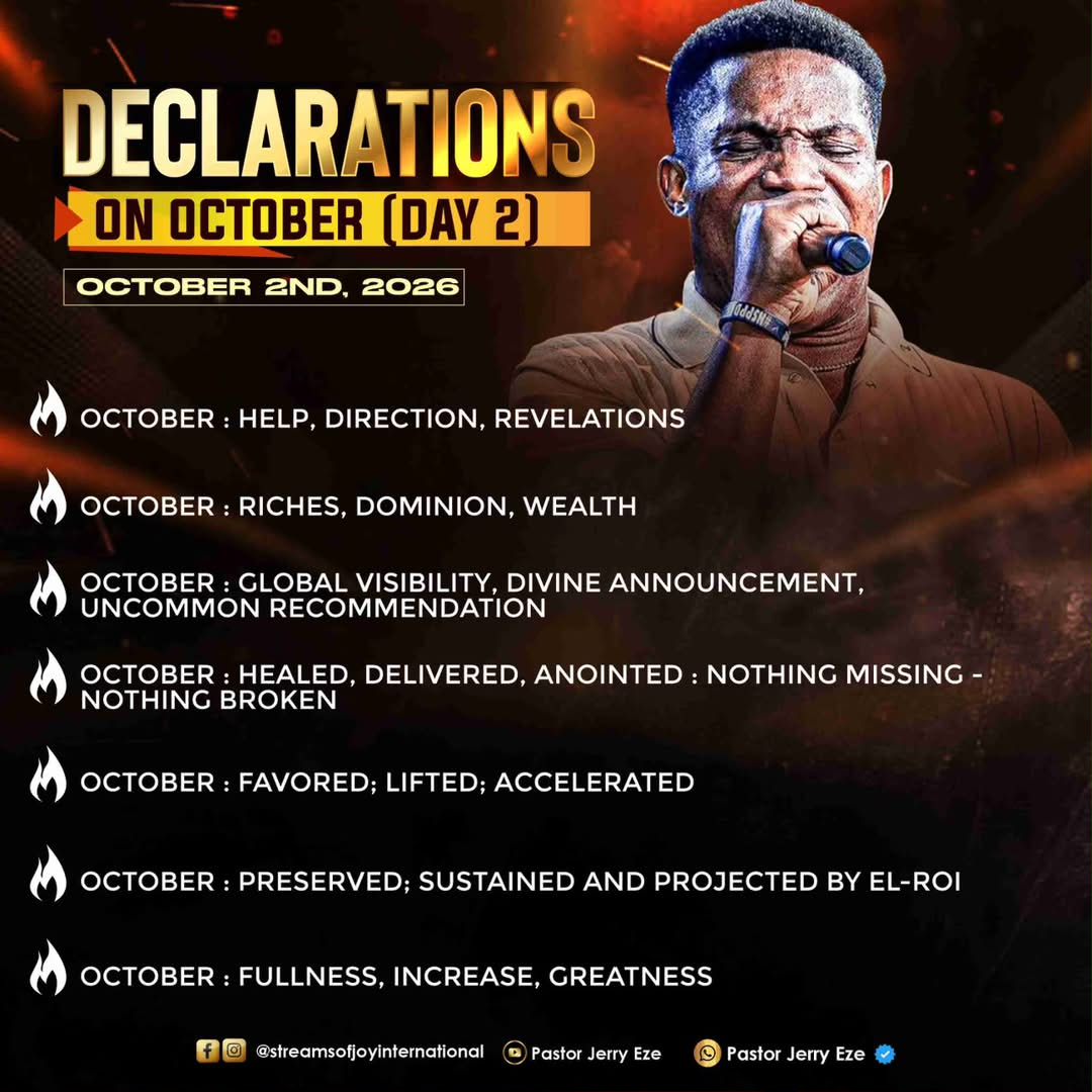Ta1wo1's tweet photo. 𝗡𝗦𝗣𝗣𝗗 𝗗𝗔𝗜𝗟𝗬 𝗔𝗟𝗘𝗥𝗧_𝟬𝟮-𝟭𝟬-𝟮𝟬𝟮𝟲_
AND GOD SETTLED ME!
WHAT GOD CANNOT DO DOES NOT EXIST!!

#NSPPD #7AMFIREPRAYERS

Pray Here👇
https://t.co/yTwj7wtrXA

Watch the testimonies.
Share

Subscribe @
Specific Playlist 👉
https://t.co/NroeVpSLhH

#AndGodSettledMe https://t.co/0p1Hm0N0Pz
