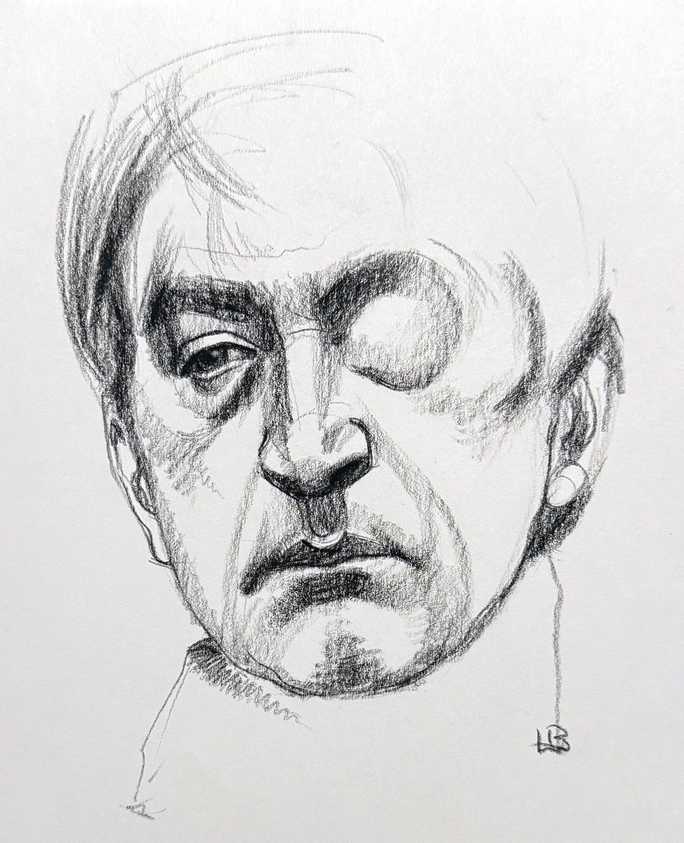 606R3's tweet photo. Character study, black Conté. https://t.co/RwTkTWxRGX