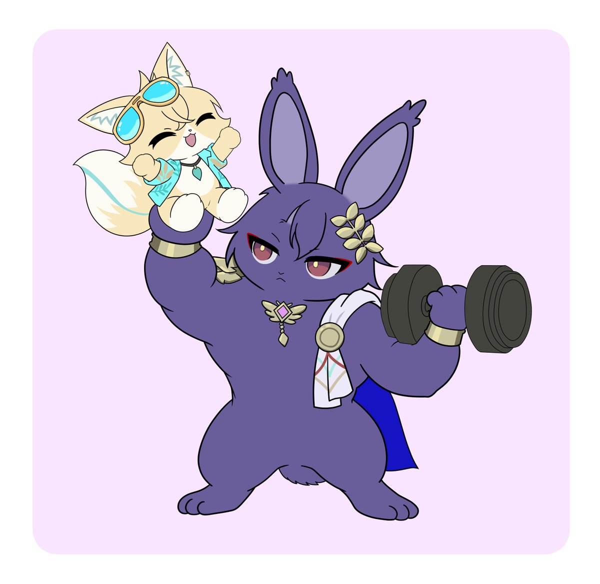 kuma_rin_kai's tweet photo. 🐰しおと🦊ちゅり https://t.co/elEzyFbVSg