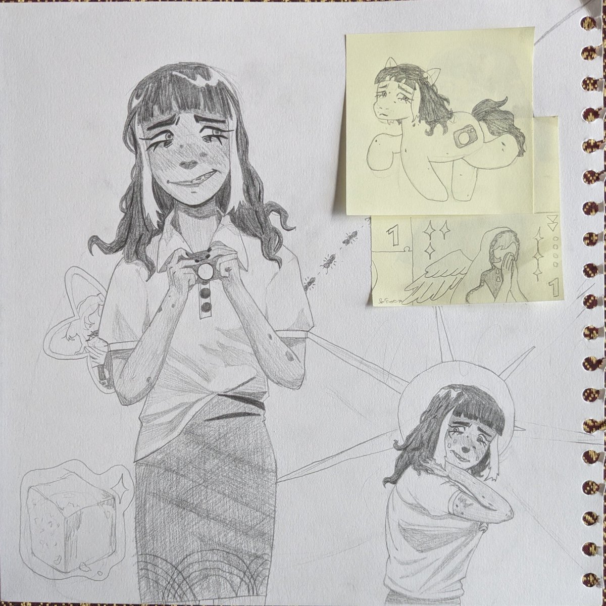 Squig_Games's tweet photo. My beautiful Money for Girls fanart... I know the monster should have a dinosaur mouth I just prefer the horse skull from the concept art https://t.co/vvnC2Orr1K