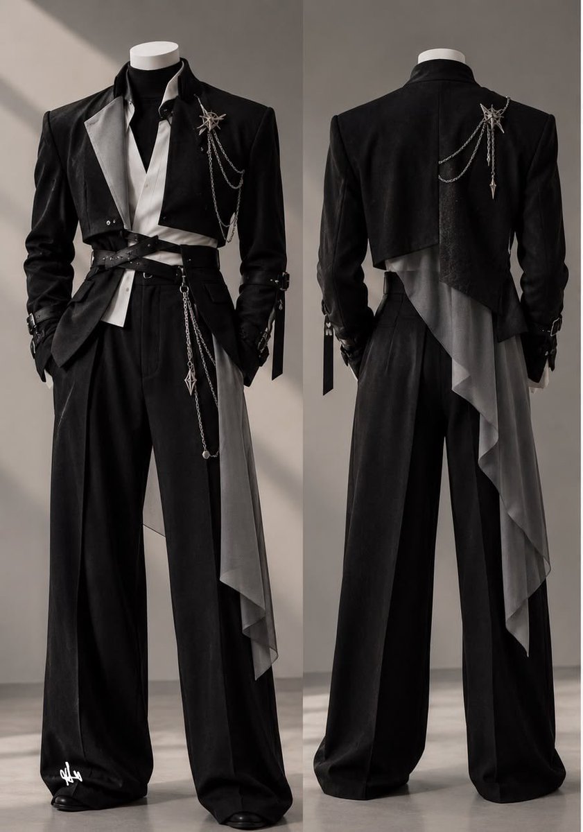 crimsonheirloom's tweet photo. dark alternative tailoring, with a sharp gothic edge. https://t.co/s5CufQrh0C