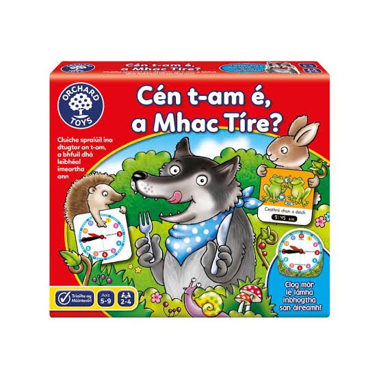 CoggOid's tweet photo. 🕒🐺 Cén t-am é, a Mhac Tíre?

Cluiche spraíúil ó @OrchardToys chun am a fhoghlaim! Socraigh lámha an chloig leis na freagraí cearta a thaispeáint agus bí ag faire amach don Mhac Tíre ag am an dinnéir! 🍽️⏰

#Gaeilge #Matamaitic #Am #FoghlaimTríShúgradh https://t.co/0BkeEo1OcZ