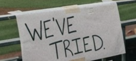 Mary_Beth_Ellis's tweet photo. It's not your fault.

You shouldn't have to try.

It's not you. It's not. It's them. It's the Reds.

Because I am an English major, and also because of our bullpen, I was in a yoga class this past week. The Reds season was still in existence then. It was a worse time.

I’m pretty sure the instructor isn’t a Reds fan, or a baseball fan, or any kind of sports fan, really. She is the type of person who walks to the strip of grass between a gas station parking lot and the road to put her hands on the grass because “I felt anxiety and needed to ground myself to the Earth.”

I know this because she announced it. She’s that type of person, too. I love her. She has ported in from 1968, clutching a bundle of sage and not particularly caring if you’ve noticed or not.

But it seemed as if she was at least aware of the existence of the Reds, because she also said “Observation is unhappiness.” And then “Pain is a signal that something is wrong.”

This came amidst reaction to the Cincinnati Reds’ statement that, due to the disappointing results of this season, president Nick Krall, GM Brad Meader, Phil Castellini, Bob Castellini, and that one beer guy who’s a little too committed to foam are all returning next year. You will take your losing, and you will like it.

This isn’t as bad as it initially sounds, however, because the Reds have a Super Secret Plan to turn it all around. “Nick and Brad will continue leading our baseball operations,” the announcement said, “and they are in the process of auditing every aspect of our player development system so they can make the decisions that will yield better results.”

This is a wise tactic. Empowering people who can’t or won’t do their jobs to can’t or not do their jobs even harder typically yields vast improvement.

This information bounced right on off my Reds-hardened heart, but what gave me sad pause was the aftermath. Comment upon comment, post upon post, from lifelong Reds fans and season ticket holders individually raising the white flag on scraping together affection for this ballclub in its present state:

“I’m 35 years old and I’ve been a Reds fan my whole life and…”

“I stuck with them through the ’84 season but…”

“I was looking forward to bringing my newborn son to the games…”

“I’ve tried.”

“We’ve tried.”

“I’m done trying."

You should not have to try to love and enjoy your team.

It’s not a marriage, much as this might feel like one, since innocent children are involved. It’s not a job, much as it also might feel like one, because watching this team is work. But it is a relationship, one which is supposed to result in enjoyment.

Have the 2026 Reds resulted in enjoyment for you?

The concept of “I’ve tried” to enjoy watching a sport that’s supposed to serve as a distraction and balm from daily labors, a source of tightening the bonds of family and friendship, indicates something deeply wrong in the Reds’ relationship with the city. It’s not us.

I don’t care what Phil says. It is not you. It’s them.

Pain is a signal that something is wrong.

I honestly don’t know how Mets fans continue to exist year to year. I suppose it’s an enduring matter of fulfilled expectations. But Rockies fans at least get to go outside into some of the best summer weather into the world. You cannot say that about Queens.

And you also can’t say that nothing ever changes in Denver; every few decades or so, the elevation of the stadium changes as  it is remeasured by the National Geodetic Survey, rendering the purple seats marking the mile-high line incorrect.

Well– the elevation shifts, but the seats never have, which should tell you something Reds-like, and this year the Rockies finished 58-104, an almost-there 41 games out of first place.

Feel better? You shouldn’t. The presence of another team out-sucking yours does not negate the origin of the initial suck.

Observation is unhappiness.

And “I’ve tried” indicates a sense of fealty, obligation– the presence of duty. To the Reds. Who finished the year having walked in a run twenty-six times this season, the most in the entirety of Major League Baseball.

It’s true that a relationship– and this is a relationship, transactional as it might be on at least some level– involves investment on both sides. If the Reds do well and perform positive community outreach, they deserve our attention and support. You don’t have to, as a human being, give it.

However, doing so feels like mustering enthusiasm for colonoscopy prep.

But at this point it’s obvious that, despite players’ efforts, this front office, having made its TV money and collected its shared revenue payout, is content to watch the bullpen compile a 4.68 ERA.

And the Reds, as professional sport– as, at the bottom, entertainment– bear the burden of keeping us in the seats. Not via bobbleheads. Not by tacking a D-list music act on the end of yet another loss.

No fanbase has the right to a winning team. The Constitution does not lie writhing on the ground because the Reds finished 27th in the whole league, runs-wise.

But you shouldn’t have to try.

(For the most recent version of this column, and to join others in the conversation happening at its home, click the link in the first comment)