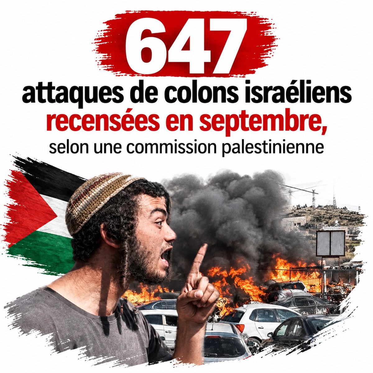 agence_wafa's tweet photo. Cisjordanie : plus de 2 000 attaques recensées en septembre, selon une commission palestinienne :

https://t.co/IJGx3qc0Wb https://t.co/eJtWDvbMBi