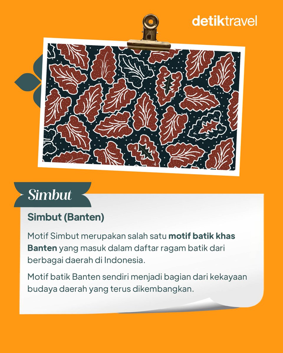detikTravel's tweet photo. Kalo di tempat kalian apa nama batiknya detikers?

#detiktravel #HariBatikNasional #Ragam #Indonesia https://t.co/AwpxAUti9R