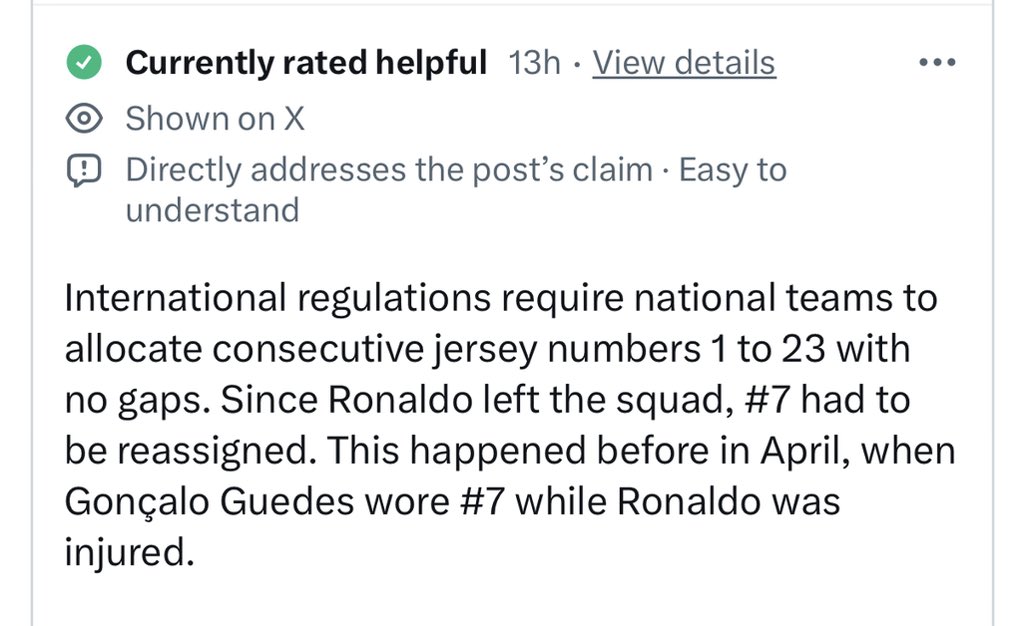 The_Caveman01's tweet photo. I believe this explains why Portugal 🇵🇹 gave that No 7 jersey to Rafael Leao
Cristiano Ronaldo wasn’t disrespected by doing that, because they had no option.
Portugal beating Denmark 2-4 in their UEFA Nations League game ain’t bad though #DENPOR
We were all like Piers Morgan after hearing that news about Ronaldo leaving and Leão given the Number 7 jersey.