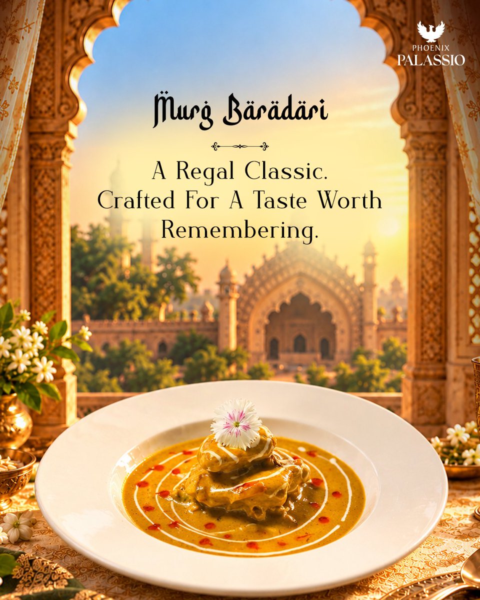 PhoenixPalassio's tweet photo. Some flavours deserve to be remembered.

Rediscover forgotten recipes and rich, regal flavours as they make their way back to the table in a culinary journey inspired by royal kitchens.

Discover The Gourmet Begum at Ishaara, Phoenix Palassio. https://t.co/y7OSCOyxo4