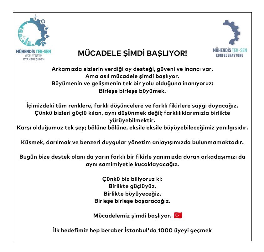 muhtekyerel_ist's tweet photo. MÜCADELEMİZ ŞİMDİ BAŞLIYOR!

@MuhTekYerelYntm
@MuhTekSen_Konf
@MuhTekSen_Konf
@MuhTekYerelYntm
@KaMuhEnerjiSen
@MuhTekBuro
@MuhTekBayindir
@MuhTekTrmOrmn
@muhteksenkultur
@MuhTekSenSagSos
@MuhTekSenUlasim https://t.co/AnHrDL7Z5z