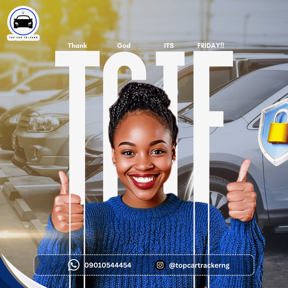 Topcartracker's tweet photo. Thank God Itโs Friday!๐ฅณ๐ฅณ
The weekend is here again!
Before you hit the road, make sure your car is protected. ๐๐
Drive safe, stay protected, and enjoy your weekend!
Track it. Find it. Never loose it.โ
#Piersmogan
#Blaqbonez
#Djdimple
#happynewmonth https://t.co/AIGDrzVzPq